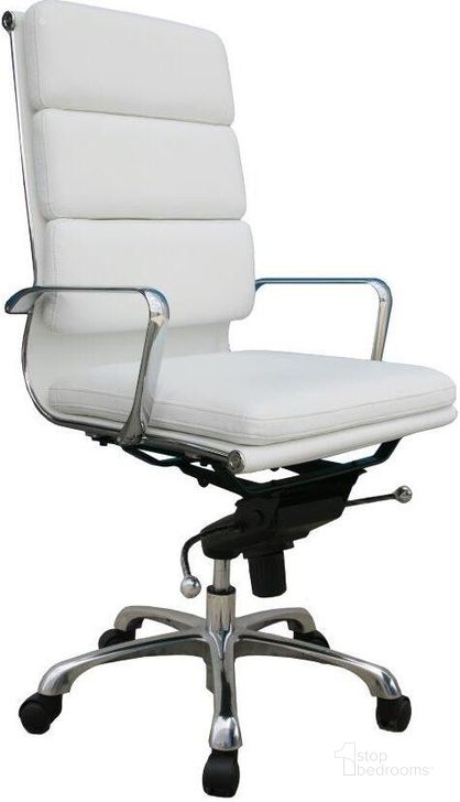 The appearance of Plush White High Back Office Chair designed by J&M in the modern / contemporary interior design. This white piece of furniture  was selected by 1StopBedrooms from Plush Collection to add a touch of cosiness and style into your home. Sku: 176472. Product Type: Office Chair.