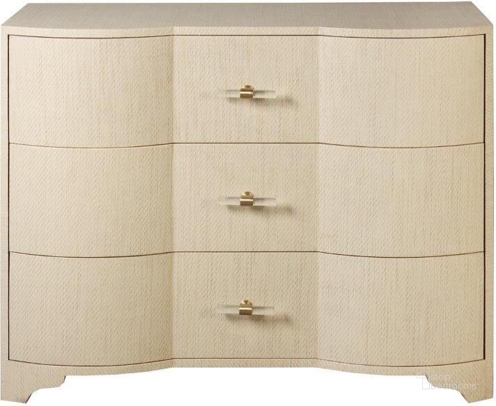 The appearance of Plymouth Natural Grasscloth 3 Drawers Chest designed by Worlds Away in the modern / contemporary interior design. This natural piece of furniture  was selected by 1StopBedrooms from Plymouth Collection to add a touch of cosiness and style into your home. Sku: PLYMOUTH NAT. Material: Metal. Product Type: Chest. Image1