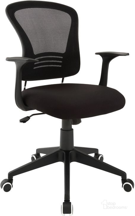 The appearance of Poise Office Chair In Black designed by Modway in the modern / contemporary interior design. This black piece of furniture  was selected by 1StopBedrooms from Poise Collection to add a touch of cosiness and style into your home. Sku: EEI-1248-BLK. Product Type: Office Chair. Material: Chrome. Image1