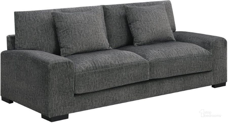 The appearance of Porter Designs Big Chill Soft Microfiber Sofa In Gray designed by Porter Designs in the modern / contemporary interior design. This dark gray piece of furniture  was selected by 1StopBedrooms from Big Chill Collection to add a touch of cosiness and style into your home. Sku: 01-33C-01-4438. Material: Fabric. Product Type: Sofa. Image1