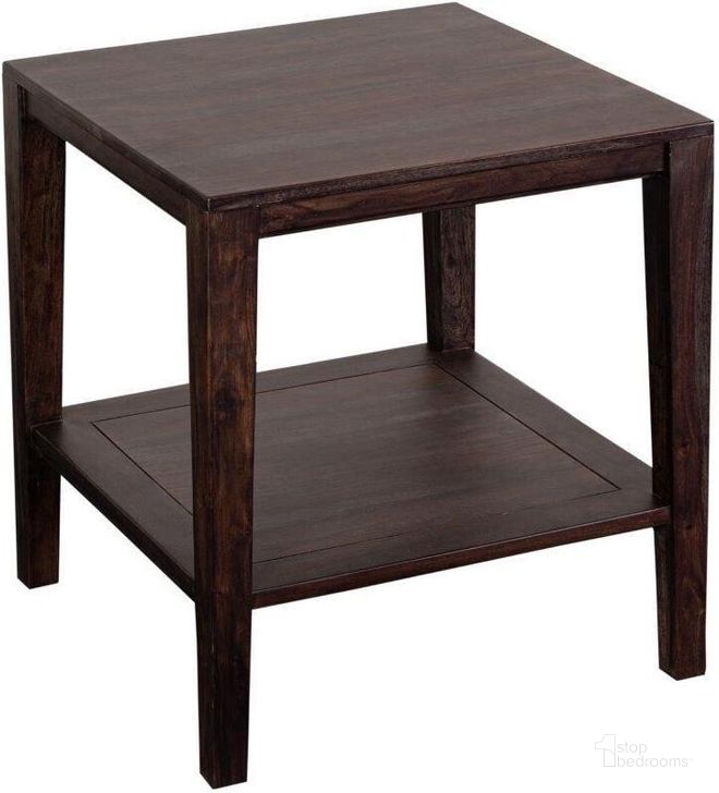 The appearance of Porter Designs Fall River Solid Sheesham Wood End Table In Gray 05-117-25-4897 designed by Porter Designs in the modern / contemporary interior design. This gray piece of furniture  was selected by 1StopBedrooms from Fall River Collection to add a touch of cosiness and style into your home. Sku: 05-117-25-4897. Material: Wood. Product Type: End Table. Image1