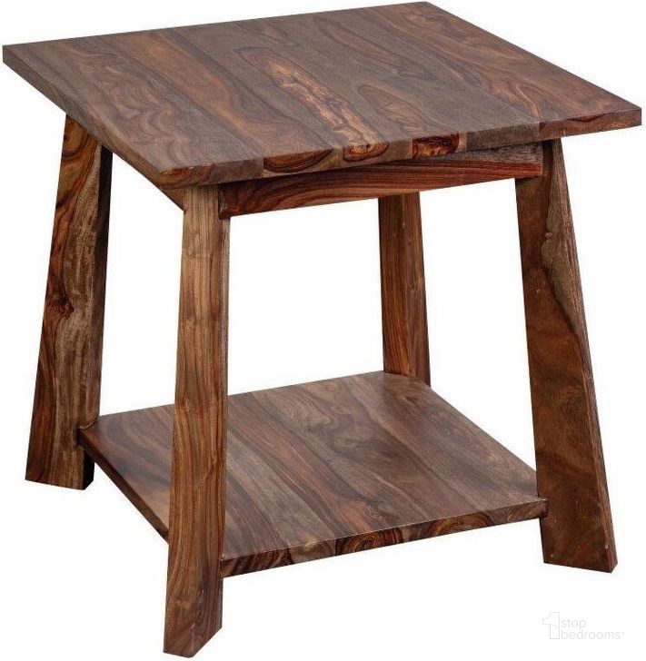 The appearance of Porter Designs Kalispell Solid Sheesham Wood End Table In Natural 05-116-07-PDU113H designed by Porter Designs in the modern / contemporary interior design. This natural brown piece of furniture  was selected by 1StopBedrooms from Kalispell Collection to add a touch of cosiness and style into your home. Sku: 05-116-07-PDU113H. Material: Wood. Product Type: End Table. Image1