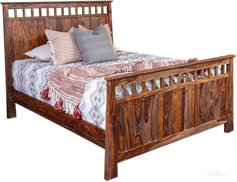 The appearance of Porter Designs Kalispell Solid Sheesham Wood King Bed In Natural 04-116-17-PD101H-KIT designed by Porter Designs in the modern / contemporary interior design. This natural brown piece of furniture  was selected by 1StopBedrooms from Kalispell Collection to add a touch of cosiness and style into your home. Sku: 04-116-17-PD101H-KIT. Bed Type: Panel Bed. Material: Wood. Product Type: Panel Bed. Bed Size: King. Image1