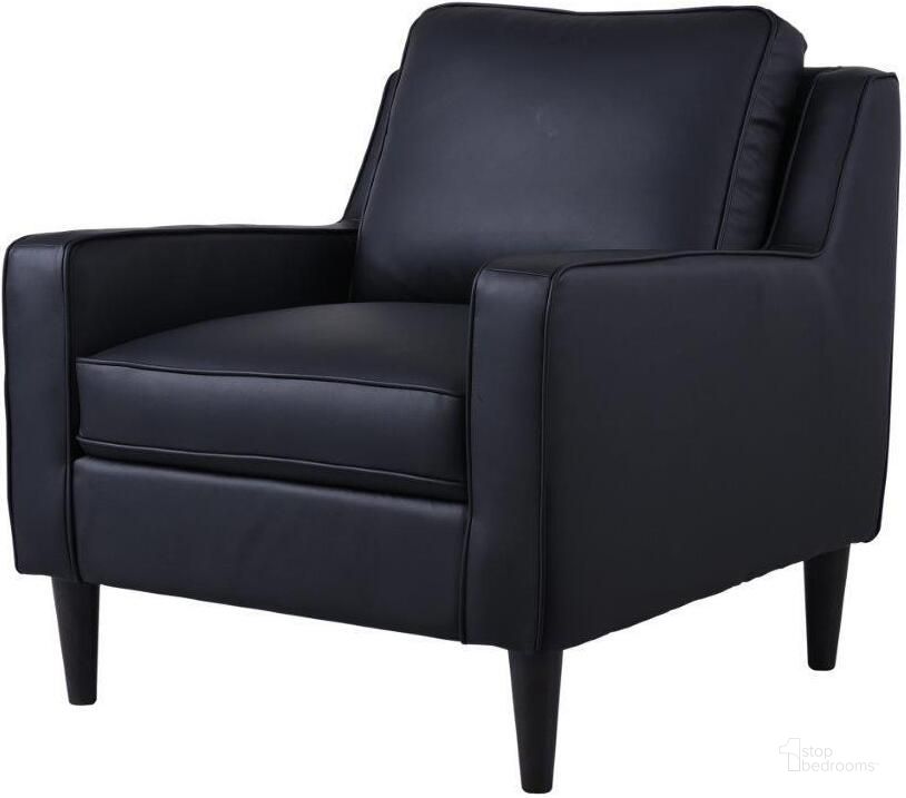 The appearance of Porter Designs Lazio High Quality Leather Chair In Black designed by Porter Designs in the modern / contemporary interior design. This black piece of furniture  was selected by 1StopBedrooms from Lazio Collection to add a touch of cosiness and style into your home. Sku: 02-204C-03-5990. Material: Leather. Product Type: Chair. Image1
