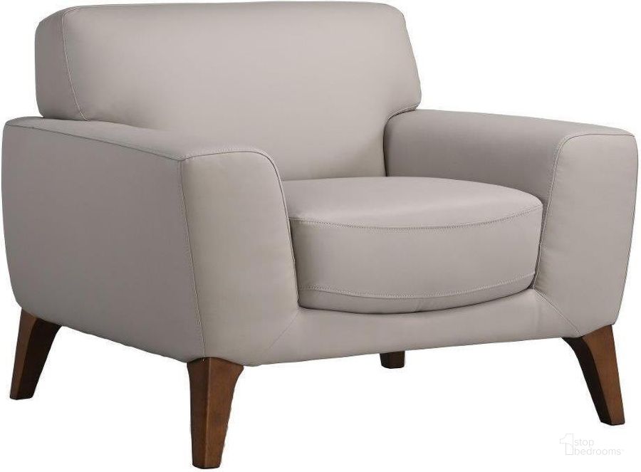 The appearance of Porter Designs Modena Genuine Top Grain Leather Chair In Cream designed by Porter Designs in the transitional interior design. This cream piece of furniture  was selected by 1StopBedrooms from Modena Collection to add a touch of cosiness and style into your home. Sku: 02-204-03-0194. Material: Leather. Product Type: Chair. Image1