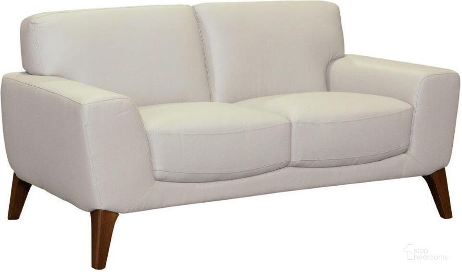 The appearance of Porter Designs Modena Top Grain Leather Loveseat In Cream designed by Porter Designs in the modern / contemporary interior design. This cream piece of furniture  was selected by 1StopBedrooms from Modena Collection to add a touch of cosiness and style into your home. Sku: 02-204-02-0194. Material: Leather. Product Type: Loveseat. Image1