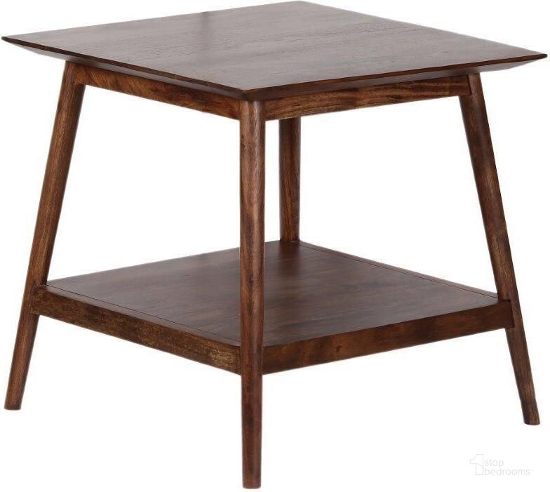 The appearance of Porter Designs Portola Solid Acacia Wood End Table In Brown 05-108-07-5023 designed by Porter Designs in the transitional interior design. This brown piece of furniture  was selected by 1StopBedrooms from Portola Collection to add a touch of cosiness and style into your home. Sku: 05-108-07-5023. Material: Wood. Product Type: End Table. Image1