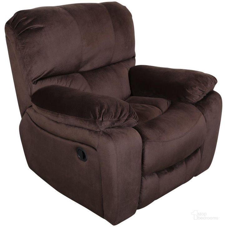 The appearance of Porter Designs Ramsey Microfiber Glider Recliner In Brown designed by Porter Designs in the transitional interior design. This brown piece of furniture  was selected by 1StopBedrooms from Ramsey Collection to add a touch of cosiness and style into your home. Sku: 03-112C-05-6012. Material: Fabric. Product Type: Recliner. Image1