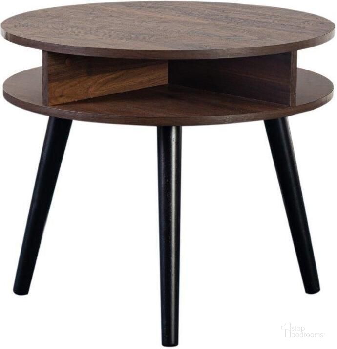 The appearance of Porter Designs Skagen Mid-Century Modern End Table In Brown designed by Porter Designs in the modern / contemporary interior design. This brown piece of furniture  was selected by 1StopBedrooms from Skagen Collection to add a touch of cosiness and style into your home. Sku: 05-209-03-2120. Product Type: End Table. Material: Wood Veneer. Image1