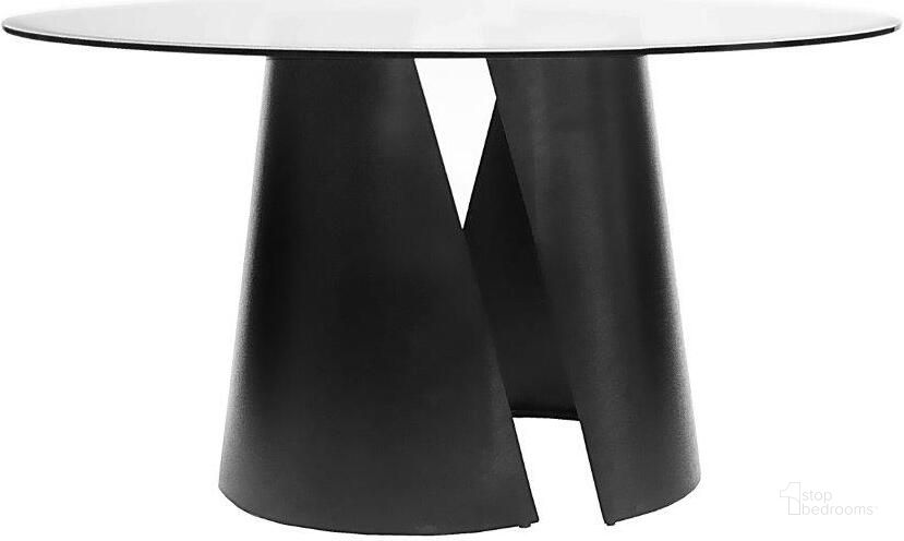 The appearance of Portia Black Powder Coat 48 Inch Dining Table designed by Worlds Away in the modern / contemporary interior design. This black piece of furniture  was selected by 1StopBedrooms from Portia Collection to add a touch of cosiness and style into your home. Sku: PORTIA BLK48. Table Base Style: Pedestal. Table Top Shape: Round. Material: Metal. Product Type: Dining Table. Size: 48.