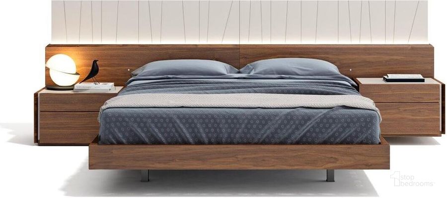 The appearance of Dionte Walnut Queen Platform Bed designed by Herrein Hall in the modern / contemporary interior design. This walnut piece of furniture  was selected by 1StopBedrooms from Dionte Collection to add a touch of cosiness and style into your home. Sku: 17866-Q. Bed Type: Platform Bed. Material: Wood. Product Type: Platform Bed. Bed Size: Queen.