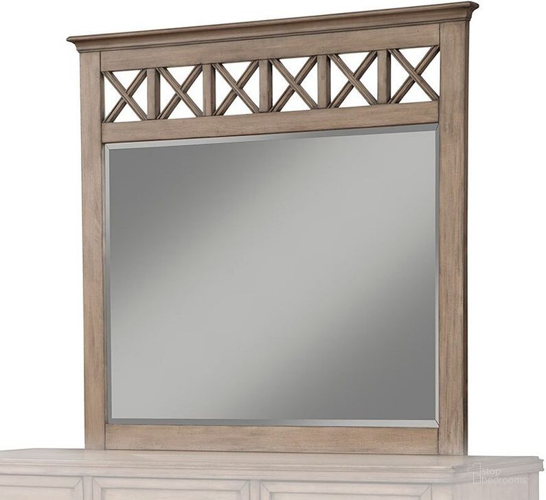 The appearance of Potter French Truffle Mirror designed by Alpine in the transitional interior design. This brown piece of furniture  was selected by 1StopBedrooms from Potter Collection to add a touch of cosiness and style into your home. Sku: 1055-06. Material: Wood. Product Type: Dresser Mirror. Image1