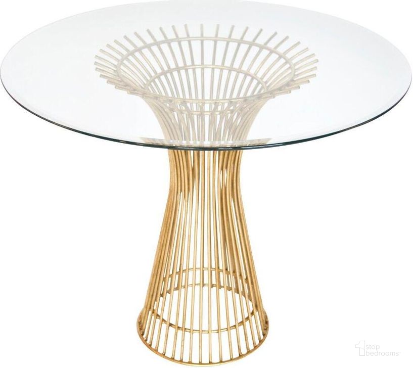 The appearance of Powell Gold Leaf 36 Inch Side Table designed by Worlds Away in the modern / contemporary interior design. This gold piece of furniture  was selected by 1StopBedrooms from Powell Collection to add a touch of cosiness and style into your home. Sku: POWELL 36. Material: Metal. Product Type: Side Table.