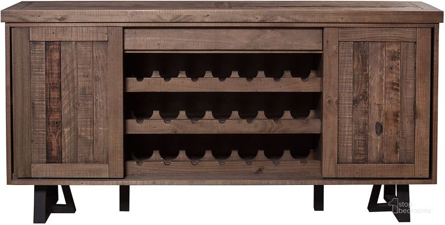 The appearance of Prairie Natural Sideboard designed by Alpine in the rustic / southwestern interior design. This brown piece of furniture  was selected by 1StopBedrooms from Prairie Collection to add a touch of cosiness and style into your home. Sku: 1568-06. Product Type: Buffets, Sideboards and Server. Material: Pine. Image1