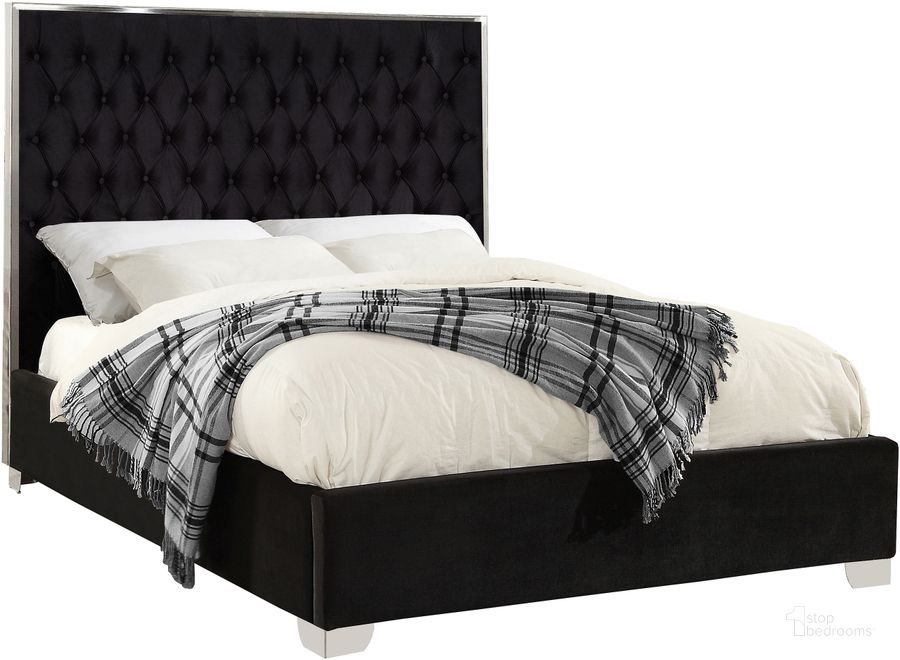The appearance of Prattmore Black Velvet Queen Panel Bed designed by Furnique in the modern / contemporary interior design. This black velvet piece of furniture  was selected by 1StopBedrooms from Prattmore Collection to add a touch of cosiness and style into your home. Sku: LexiBlack-Q-1;LexiBlack-Q-2. Product Type: Bed. Bed Size: Queen. Material: Velvet. Image1