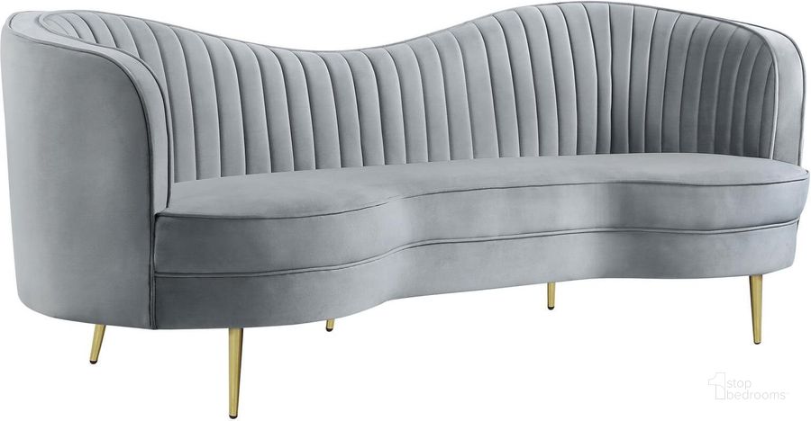 The appearance of Prattsville Grey Sofa designed by Boho House in the transitional interior design. This grey piece of furniture  was selected by 1StopBedrooms from Prattsville Collection to add a touch of cosiness and style into your home. Sku: 506864. Product Type: Sofa. Material: Stainless Steel. Image1