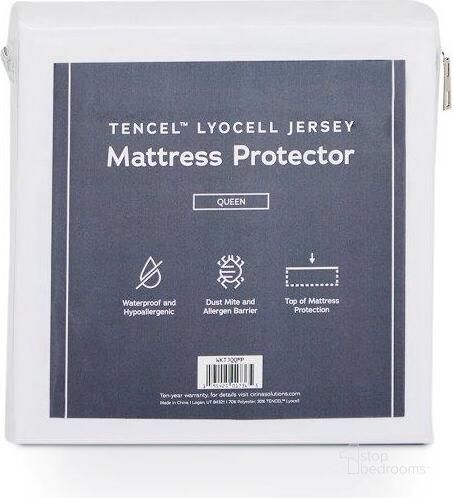 The appearance of Premier Tencel Lyocell Mattress Protector WKTJCKMP designed by Malouf in the modern / contemporary interior design. This white piece of furniture  was selected by 1StopBedrooms from Lyocell Collection to add a touch of cosiness and style into your home. Sku: WKTJCKMP. Product Type: Mattress Protector. Image1