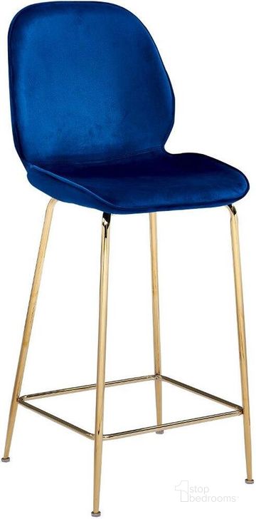 The appearance of Preston 29 Inch Velvet Counter Stool Set of 2 In Blue designed by Best Master Furniture in the modern / contemporary interior design. This blue piece of furniture  was selected by 1StopBedrooms from Preston Collection to add a touch of cosiness and style into your home. Sku: T04B29. Product Type: Barstool. Material: Velvet. Image1