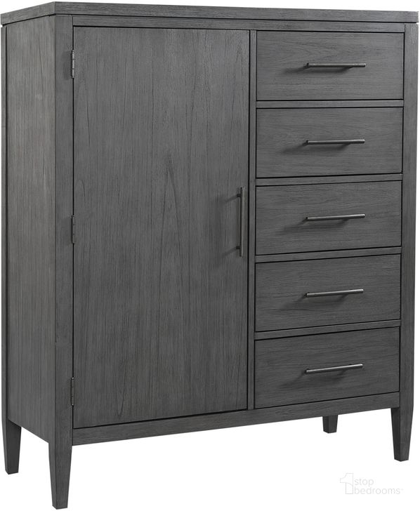The appearance of Preston Door Chest In Grey designed by Aspenhome in the modern / contemporary interior design. This grey piece of furniture  was selected by 1StopBedrooms from Preston Collection to add a touch of cosiness and style into your home. Sku: I597-457. Material: Wood. Product Type: Chest. Image1