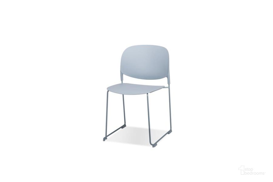 The appearance of Pringle Dining Chair Set of 4 In Light Blue designed by Mobital in the modern / contemporary interior design. This light blue piece of furniture  was selected by 1StopBedrooms from Pringle Collection to add a touch of cosiness and style into your home. Sku: DCH-PRIN-LIBL-PCLB. Material: Polypropylene. Product Type: Dining Chair. Image1