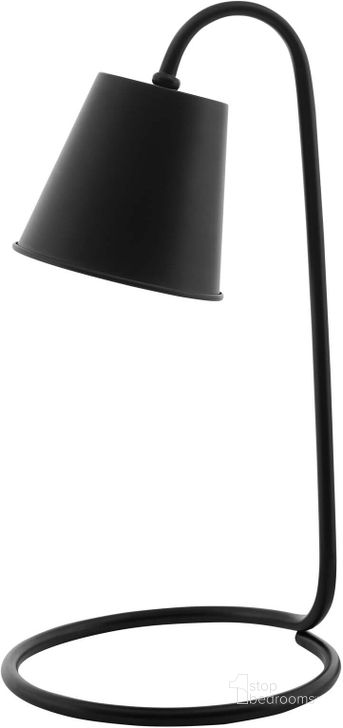 The appearance of Proclaim Matte Black Metal Table Lamp designed by Modway in the modern / contemporary interior design. This matte black piece of furniture  was selected by 1StopBedrooms from Proclaim Collection to add a touch of cosiness and style into your home. Sku: EEI-3089. Material: Steel. Product Type: Table Lamp. Image1