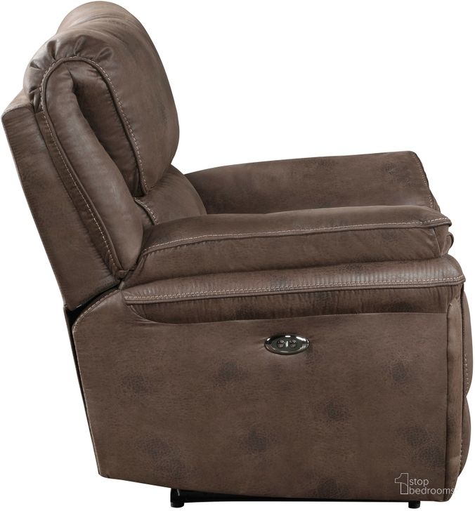 The appearance of Proctor Power Reclining Chair In Brown designed by Homelegance in the modern / contemporary interior design. This brown piece of furniture  was selected by 1StopBedrooms from Proctor Collection to add a touch of cosiness and style into your home. Sku: 8517BRW-1PW. Material: Microfiber. Product Type: Reclining Chair. Image1