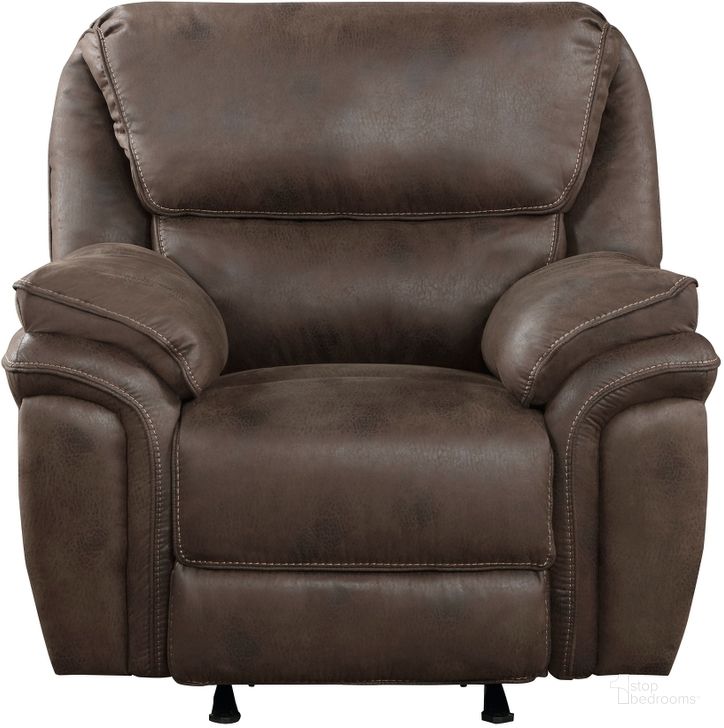 The appearance of Proctor Rocker Reclining Chair In Brown designed by Homelegance in the modern / contemporary interior design. This brown piece of furniture  was selected by 1StopBedrooms from Proctor Collection to add a touch of cosiness and style into your home. Sku: 8517BRW-1. Material: Microfiber. Product Type: Reclining Chair. Image1