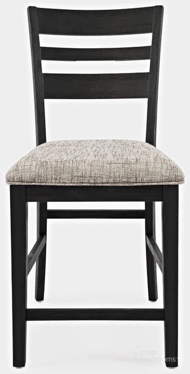 The appearance of Altamonte Ladderback Counter Stool Dark Charcoal Grey Set of 2 designed by Jofran in the modern / contemporary interior design. This charcoal grey piece of furniture  was selected by 1StopBedrooms from Altamonte Collection to add a touch of cosiness and style into your home. Sku: 1851-BS420KD. Material: Wood. Product Type: Dining Chair. Image1