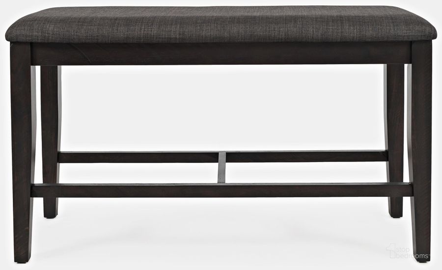 The appearance of American Rustics Upholstered Counter Bench designed by Jofran in the rustic / southwestern interior design. This gray piece of furniture  was selected by 1StopBedrooms from American Rustics Collection to add a touch of cosiness and style into your home. Sku: 1839-BS42KD. Material: Wood. Product Type: Bench. Image1