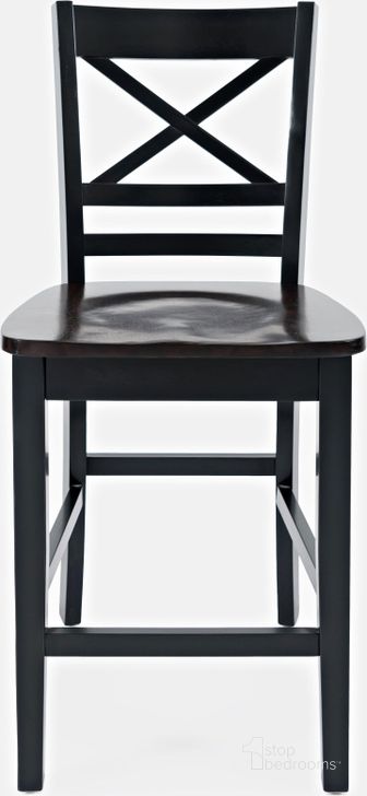 The appearance of Asbury Park X Back Stool Set of 2 Black/Autumn designed by Jofran in the modern / contemporary interior design. This black piece of furniture  was selected by 1StopBedrooms from Asbury Park Collection to add a touch of cosiness and style into your home. Sku: 1846-BS395KD. Material: Wood. Product Type: Barstool. Image1
