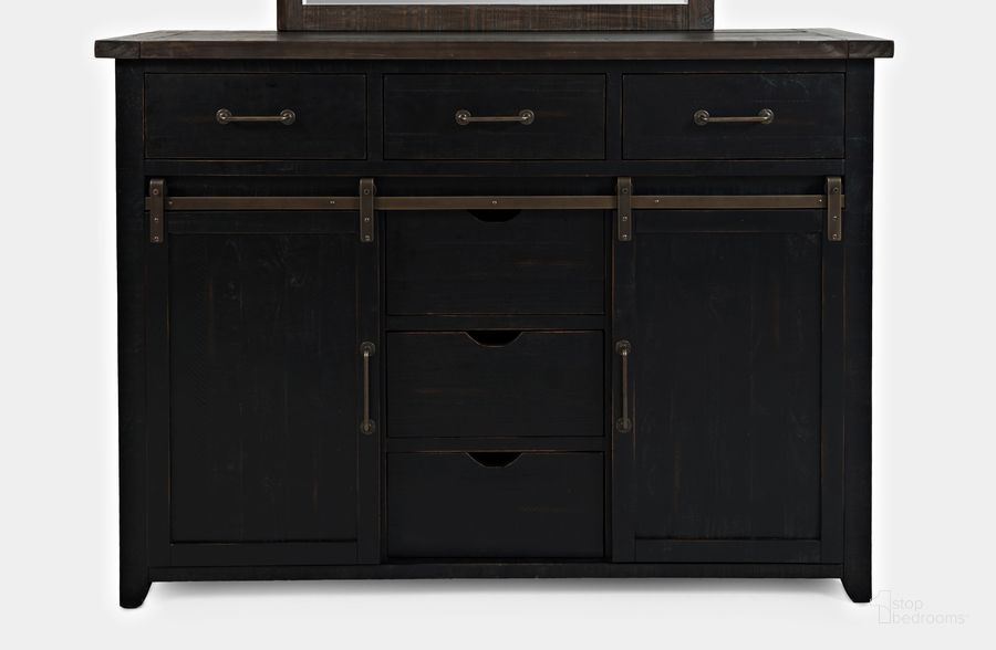 The appearance of Madison County Door Dresser Vintage Black designed by Jofran in the modern / contemporary interior design. This vintage black piece of furniture  was selected by 1StopBedrooms from Madison County Collection to add a touch of cosiness and style into your home. Sku: 1702B-10. Material: Wood. Product Type: Dresser. Image1