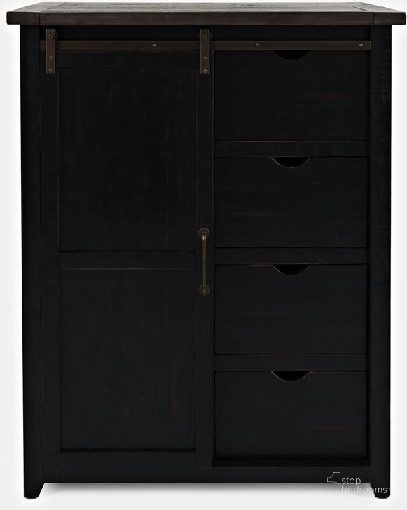 The appearance of Madison County Door Chest Vintage Black designed by Jofran in the modern / contemporary interior design. This vintage black piece of furniture  was selected by 1StopBedrooms from Madison County Collection to add a touch of cosiness and style into your home. Sku: 1702B-30. Material: Wood. Product Type: Chest. Image1