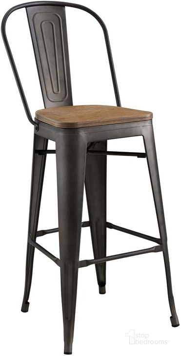 The appearance of Promenade Bar Stool In Brown designed by Modway in the modern / contemporary interior design. This brown piece of furniture  was selected by 1StopBedrooms from Promenade Collection to add a touch of cosiness and style into your home. Sku: EEI-2814-BRN. Material: Metal. Product Type: Barstool. Image1