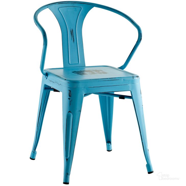 The appearance of Promenade Dining Chair In Turquoise designed by Modway in the modern / contemporary interior design. This turquoise piece of furniture  was selected by 1StopBedrooms from Promenade Collection to add a touch of cosiness and style into your home. Sku: EEI-2029-TRQ. Material: Steel. Product Type: Dining Chair. Image1