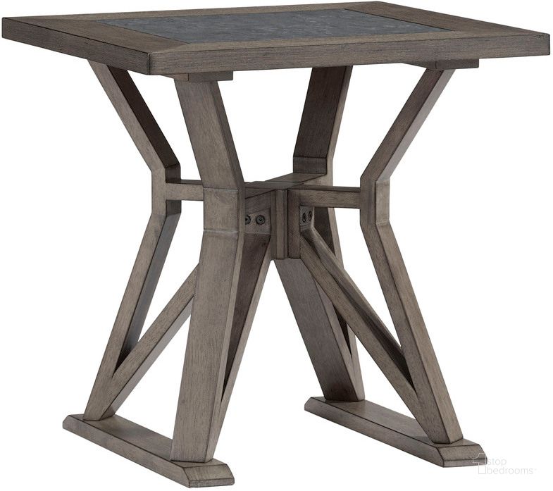 The appearance of Promenade End Table In Ash Gray designed by Progressive Furniture in the transitional interior design. This ash gray piece of furniture  was selected by 1StopBedrooms from Promenade Collection to add a touch of cosiness and style into your home. Sku: T462-04B;T462-04T. Product Type: End Table. Material: MDF. Image1