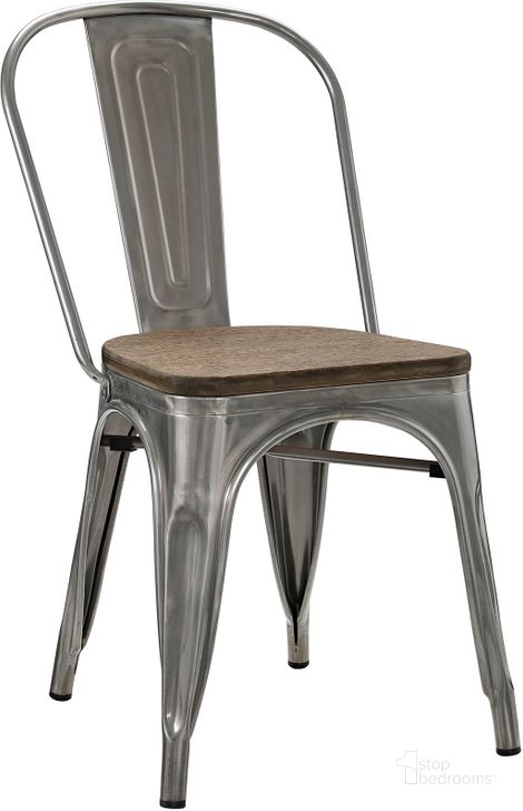 The appearance of Promenade Gunmetal Bamboo Side Chair EEI-2028-GME designed by Modway in the modern / contemporary interior design. This gunmetal piece of furniture  was selected by 1StopBedrooms from Promenade Collection to add a touch of cosiness and style into your home. Sku: EEI-2028-GME. Material: Steel. Product Type: Side Chair. Image1