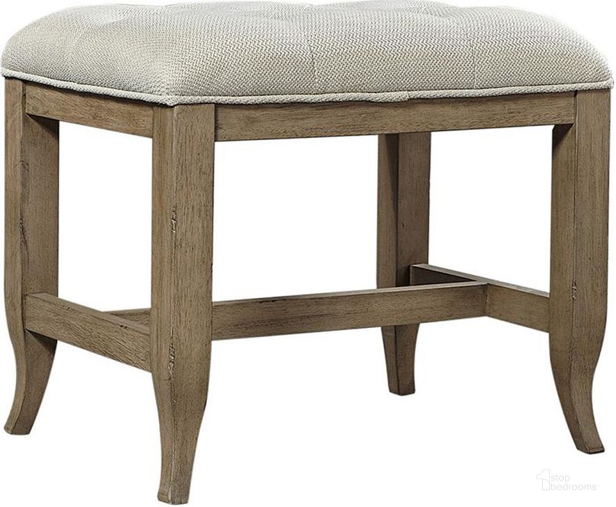 The appearance of Provence Bench In Light Brown designed by Aspenhome in the traditional interior design. This light brown piece of furniture  was selected by 1StopBedrooms from Provence Collection to add a touch of cosiness and style into your home. Sku: I222-468. Material: Wood. Product Type: Bedroom Bench. Image1
