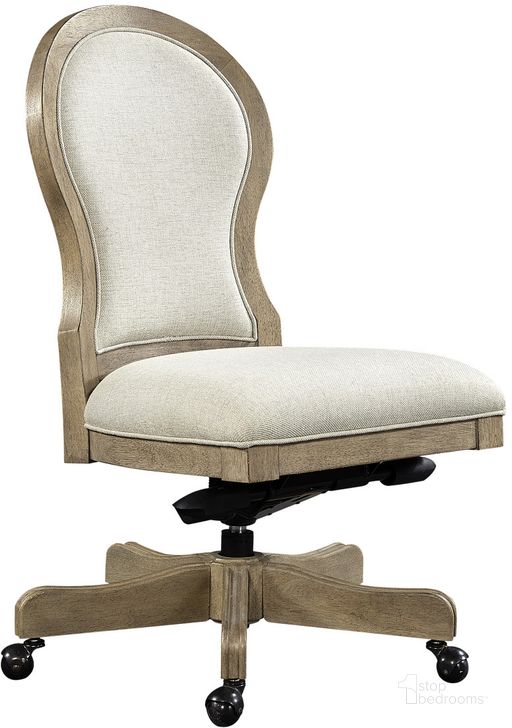 The appearance of Provence Office Chair In Light Brown designed by Aspenhome in the traditional interior design. This light brown piece of furniture  was selected by 1StopBedrooms from Provence Collection to add a touch of cosiness and style into your home. Sku: I222-366. Material: Wood. Product Type: Office Chair. Image1