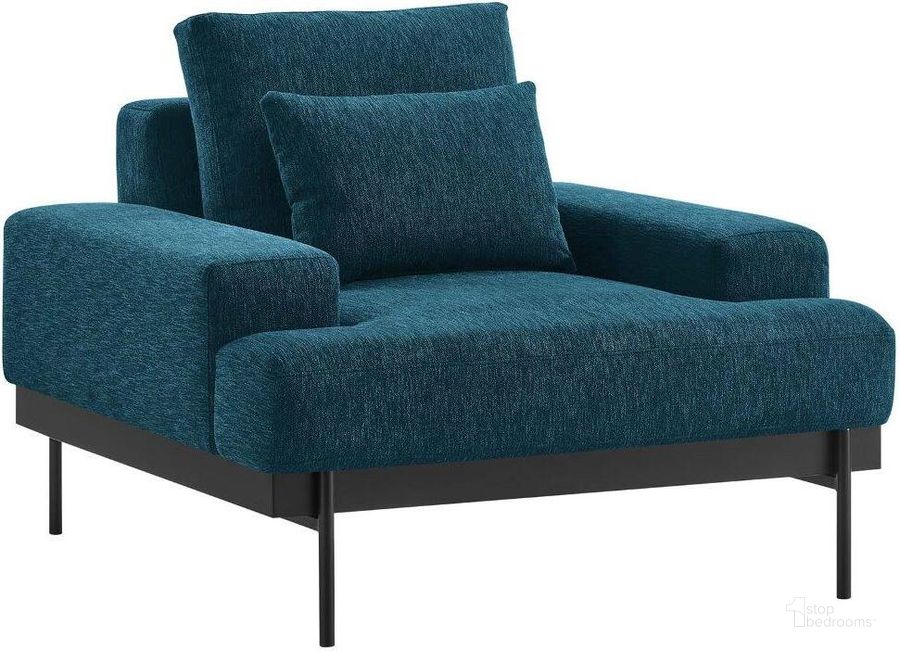 The appearance of Proximity Azure Upholstered Fabric Arm Chair designed by Modway in the modern / contemporary interior design. This azure piece of furniture  was selected by 1StopBedrooms from Proximity Collection to add a touch of cosiness and style into your home. Sku: EEI-6216-AZU. Material: Wood. Product Type: Arm Chair. Image1