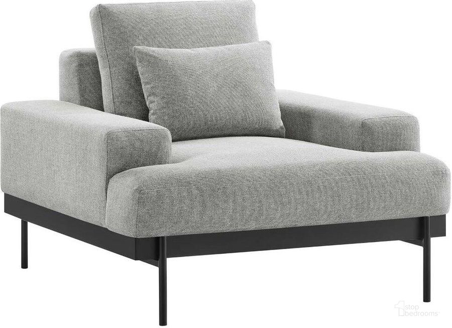 The appearance of Proximity Light Gray Upholstered Fabric Arm Chair designed by Modway in the modern / contemporary interior design. This light gray piece of furniture  was selected by 1StopBedrooms from Proximity Collection to add a touch of cosiness and style into your home. Sku: EEI-6216-LGR. Material: Wood. Product Type: Arm Chair. Image1