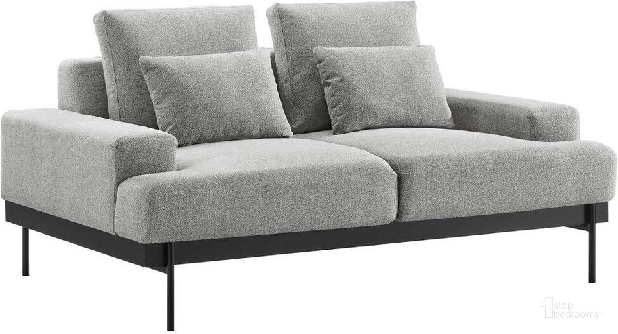 The appearance of Proximity Light Gray Upholstered Fabric Loveseat designed by Modway in the modern / contemporary interior design. This light gray piece of furniture  was selected by 1StopBedrooms from Proximity Collection to add a touch of cosiness and style into your home. Sku: EEI-6215-LGR. Material: Wood. Product Type: Loveseat. Image1