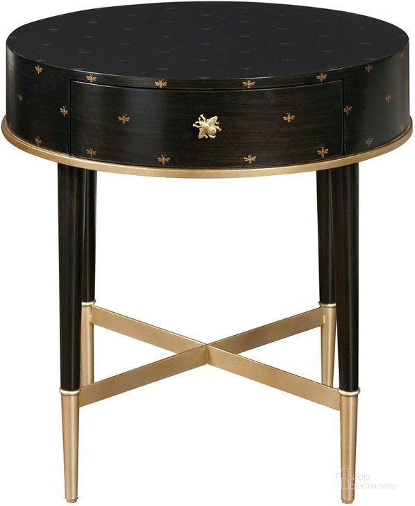 The appearance of Pulaski Accents Round Accent Table With Storage In Black designed by Pulaski in the modern / contemporary interior design. This black piece of furniture  was selected by 1StopBedrooms from Pulaski Accents Collection to add a touch of cosiness and style into your home. Sku: P301012. Product Type: End Table. Material: Rubberwood. Image1
