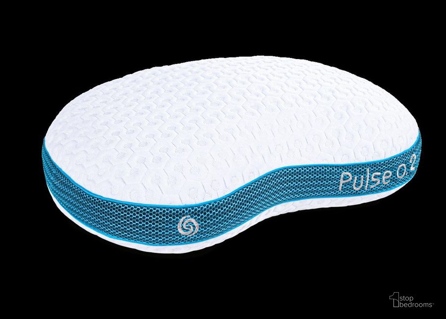 The appearance of Pulse White And Blue Personal Performance Plush Pillow designed by Bedgear in the modern / contemporary interior design. This white and blue piece of furniture  was selected by 1StopBedrooms from Pulse Collection to add a touch of cosiness and style into your home. Sku: BGP41KWW102P. Product Type: Pillow. Image1