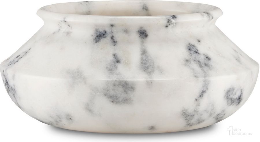 The appearance of Punto Large White Marble Bowl designed by Currey & Company in the modern / contemporary interior design. This white piece of furniture  was selected by 1StopBedrooms from Punto Collection to add a touch of cosiness and style into your home. Sku: 1200-0656. Material: Marble. Product Type: Bowl. Image1
