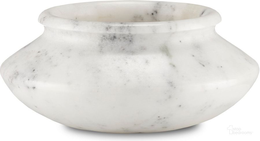 The appearance of Punto Small White Marble Bowl designed by Currey & Company in the modern / contemporary interior design. This white piece of furniture  was selected by 1StopBedrooms from Punto Collection to add a touch of cosiness and style into your home. Sku: 1200-0657. Material: Marble. Product Type: Bowl. Image1