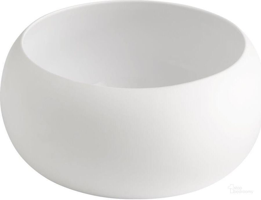 The appearance of Purezza White Large Bowl designed by Cyan Design in the modern / contemporary interior design. This white piece of furniture  was selected by 1StopBedrooms from Purezza Collection to add a touch of cosiness and style into your home. Sku: 10829. Material: Ceramic. Product Type: Bowl.