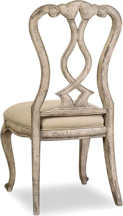 The appearance of Chatelet Paris Vintage Splat Back Side Chair Set Of 2 designed by Hooker in the traditional interior design. This beige piece of furniture  was selected by 1StopBedrooms from Chatelet Collection to add a touch of cosiness and style into your home. Sku: 5350-75410. Material: Fabric. Product Type: Side Chair. Image1
