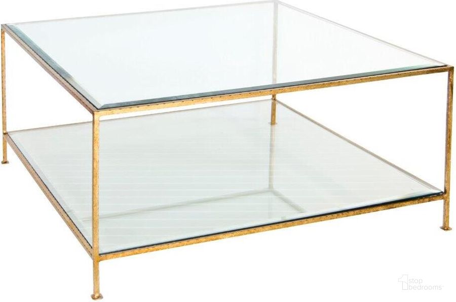 The appearance of Quadro Gold Leaf Square Coffee Table designed by Worlds Away in the modern / contemporary interior design. This gold piece of furniture  was selected by 1StopBedrooms from Quadro Collection to add a touch of cosiness and style into your home. Sku: QUADRO G. Material: Metal. Product Type: Coffee Table.