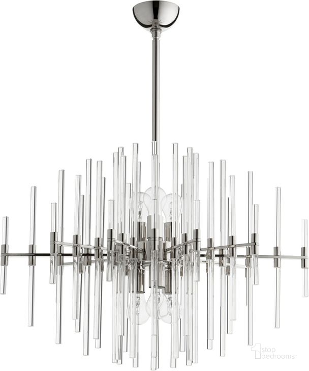 The appearance of Quebec Polished Nickel Large Pendant designed by Cyan Design in the modern / contemporary interior design. This silver piece of furniture  was selected by 1StopBedrooms from Quebec Collection to add a touch of cosiness and style into your home. Sku: 09255. Product Type: Pendant Lighting. Material: Iron.