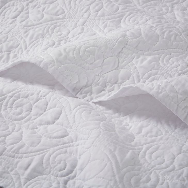 The appearance of Quebec Polyester Microfiber Oversized Quilted Throw In White designed by Olliix in the traditional interior design. This white piece of furniture  was selected by 1StopBedrooms from Quebec Collection to add a touch of cosiness and style into your home. Sku: MP50-2986. Material: Polyester. Product Type: Throw. Image1
